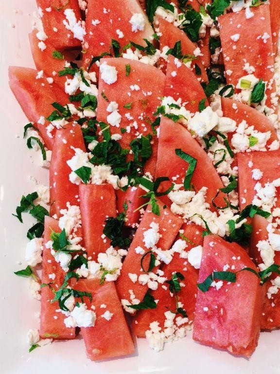 Salt Block Cured Watermelon Salad