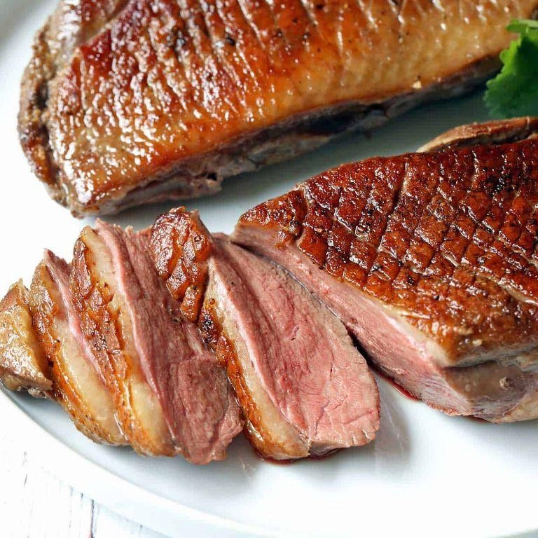 Salt Block Seared Duck Breast