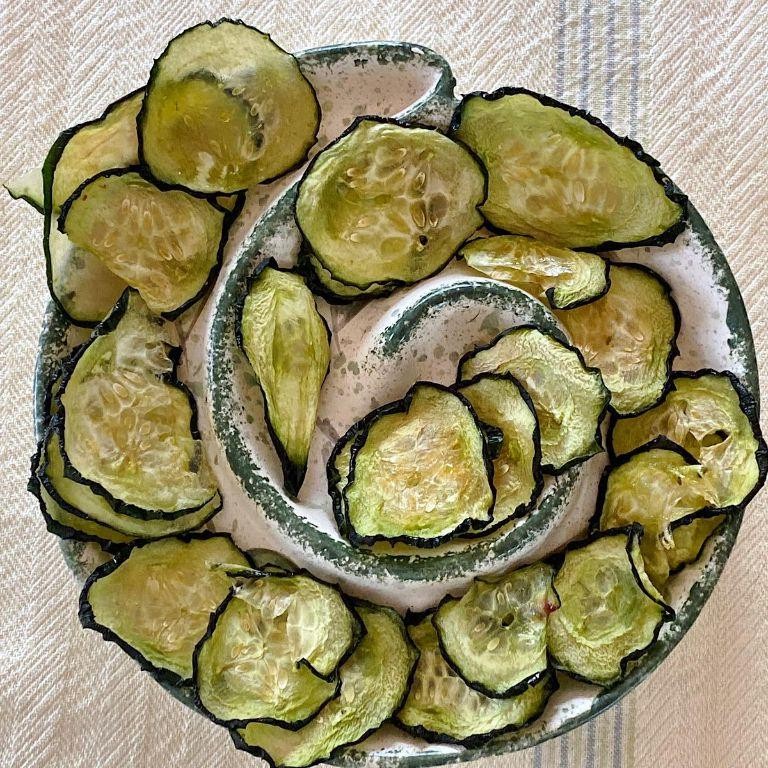 Salt and Vinegar Cucumber Chips
