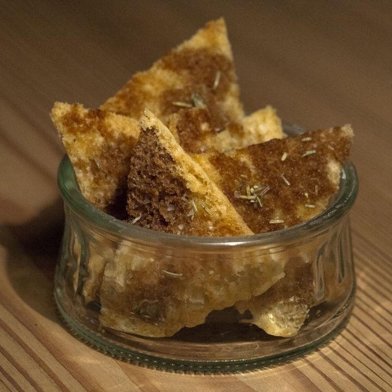 Salt and Vinegar Pita Chips with Sea Salt