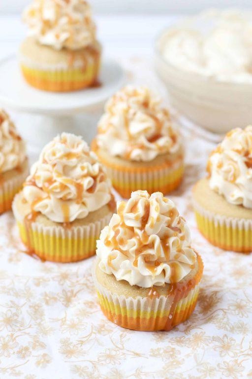 Salted Caramel Crown Cupcakes