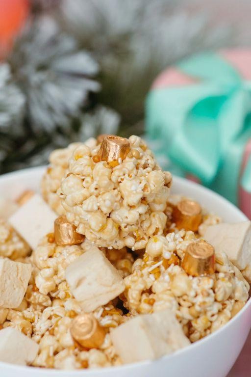 Salted Caramel Crown Popcorn Balls