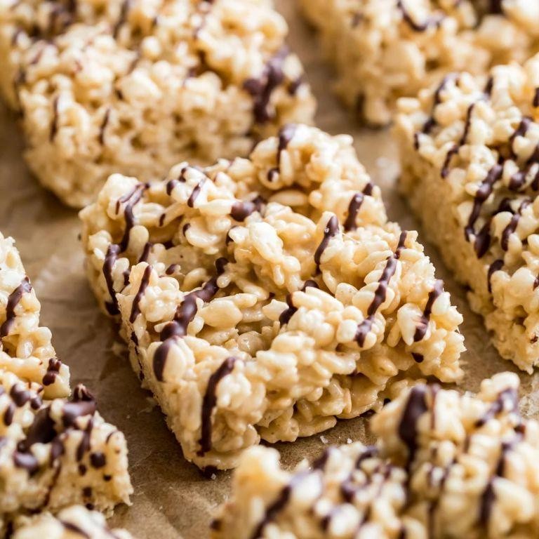 Salted Caramel Crown Rice Krispie Treats