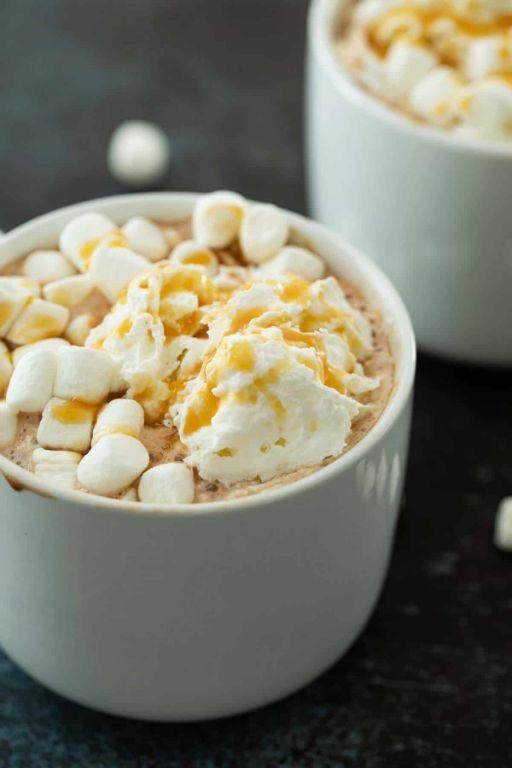 Salted Caramel Hot Chocolate with Dulce de Leche