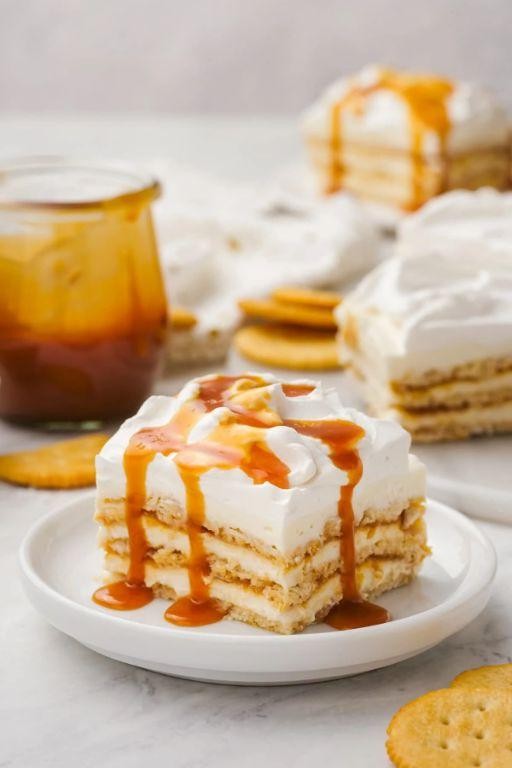 Salted Caramel Icebox Cake