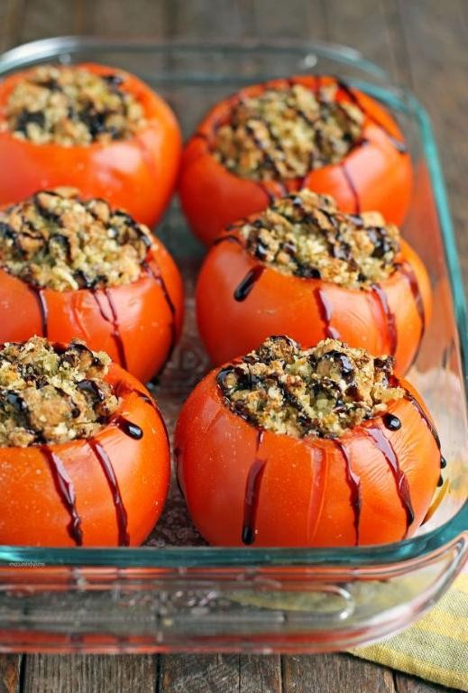 Sausage and Avocado Stuffed Tomatoes