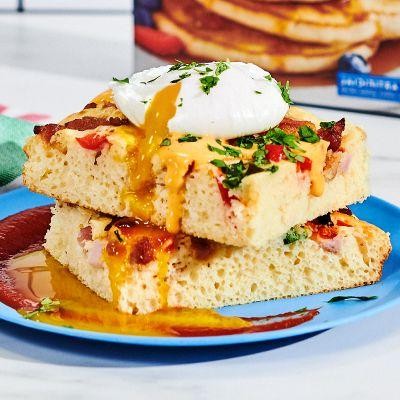 Savory Cheddar Chive Krusteaz Pancakes