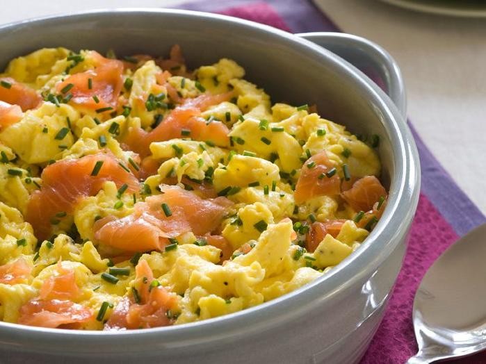 Scrambled Eggs with Smoked Salmon