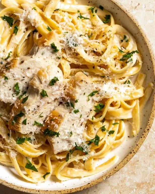 Semi-Homemade Chicken Alfredo Pasta