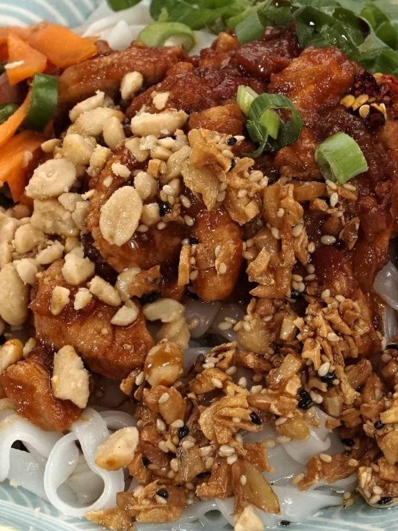 Shan Noodles with Chicken Curry