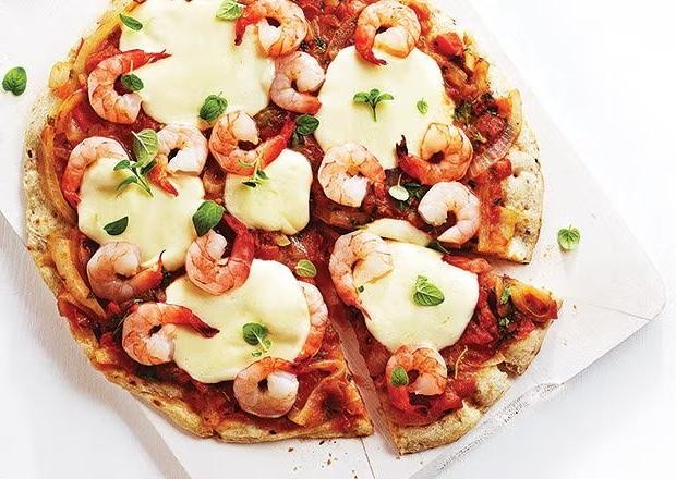 Shrimp Margherita Pizza