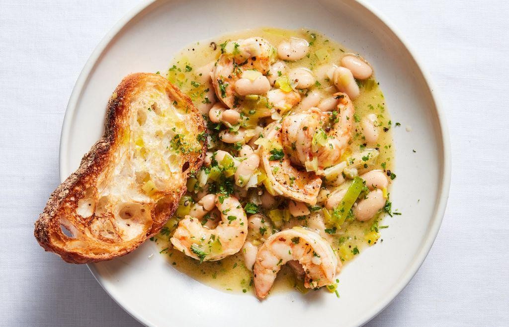 Shrimp and Cannellini Bean Stew