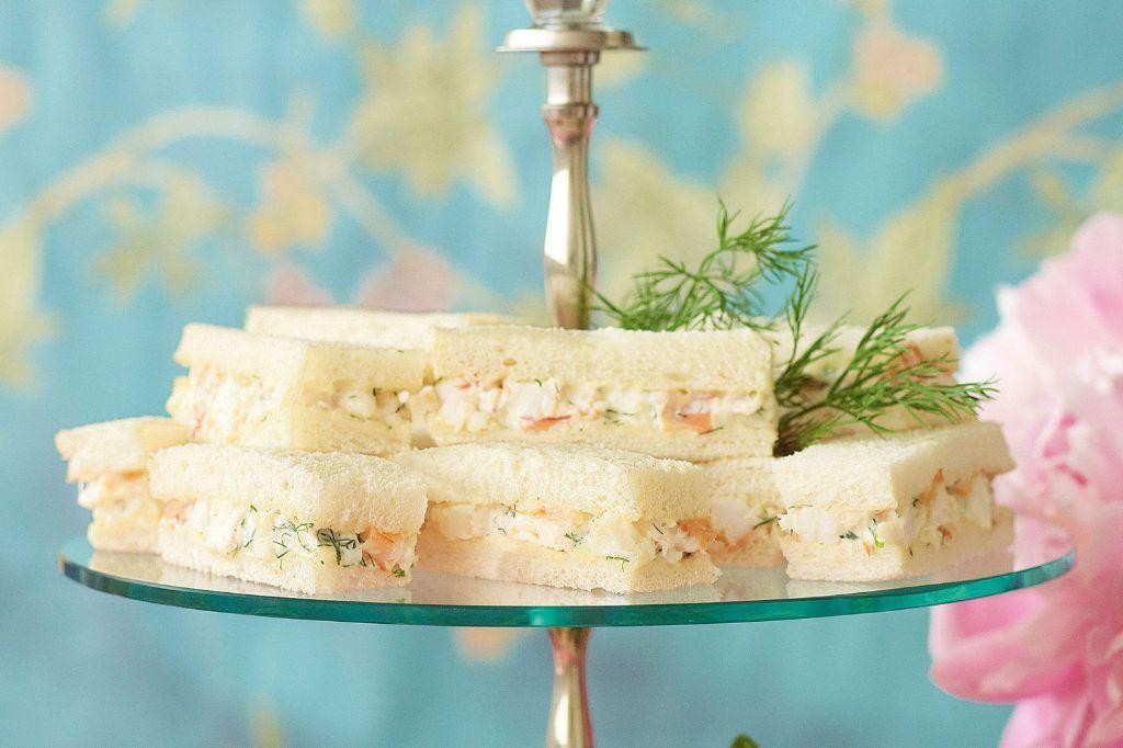 Shrimp and Dill Tea Sandwiches