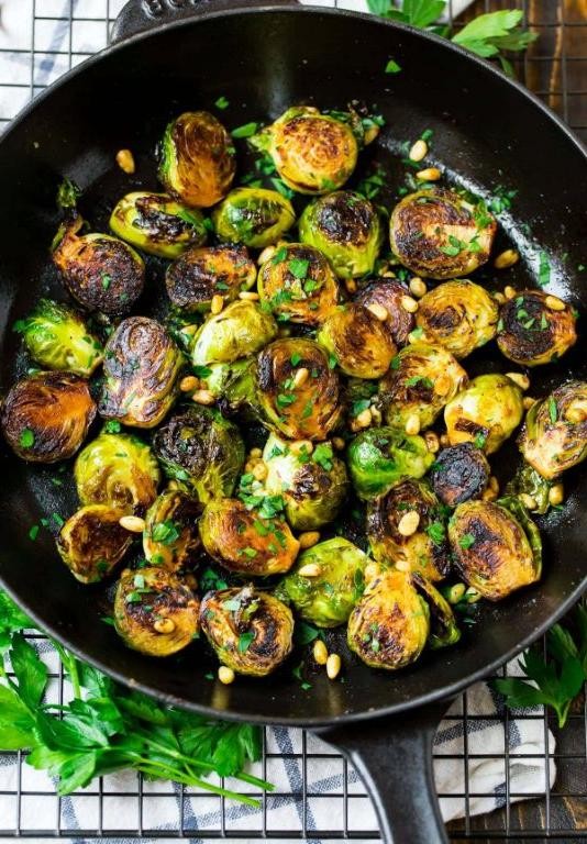 Skillet-Roasted Brussels Sprouts
