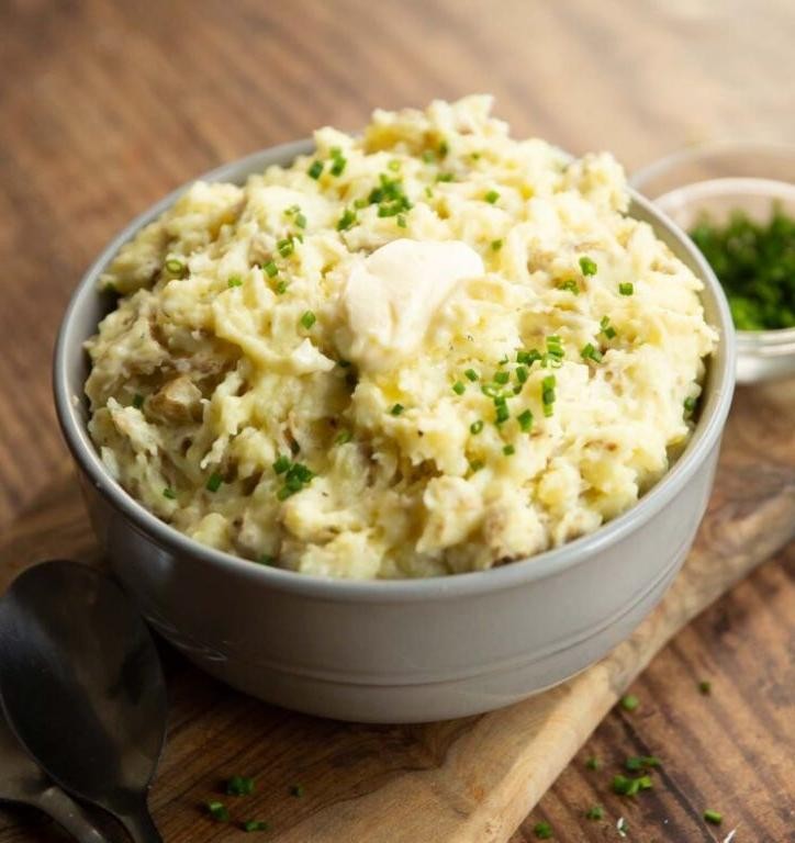 Skin-On Rustic Mashed Potatoes