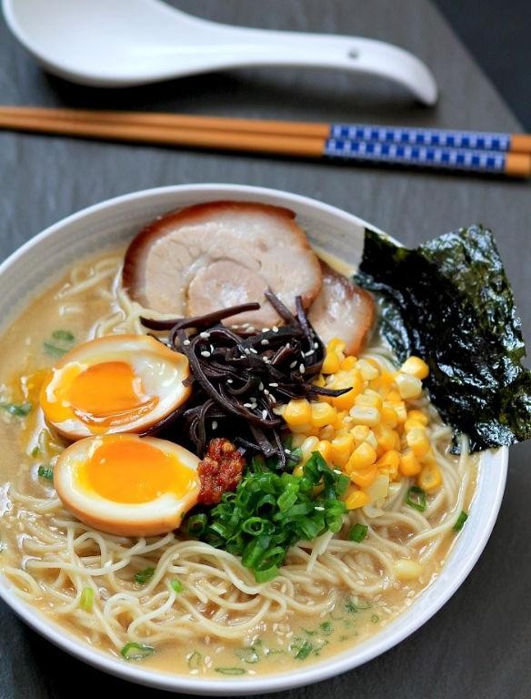 Skinless Pork Belly Ramen with Soft-Boiled Eggs