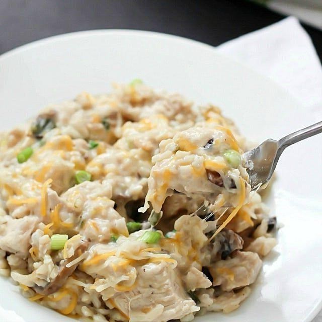 Skinny Chicken and Rice Casserole