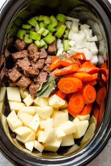 Slow Cooker Beef Tips with Carrots and Celery