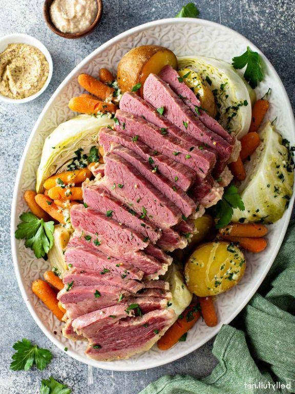 Slow Cooker Corned Beef with Root Vegetables
