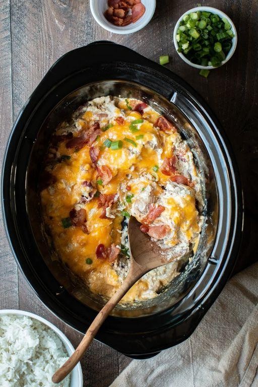 Slow Cooker Crack Chicken Breast