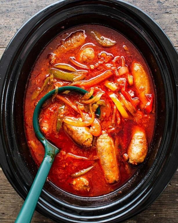 Slow Cooker Johnsonville Italian Sausage and Beans