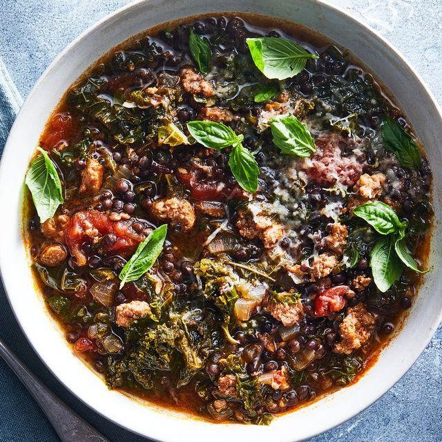 Slow Cooker Lentil and Sausage Soup