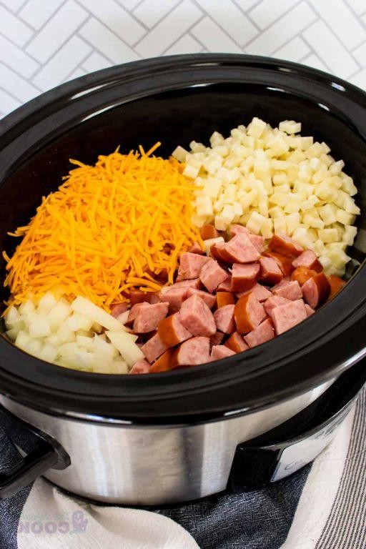 Slow Cooker Sausage and Potato Casserole