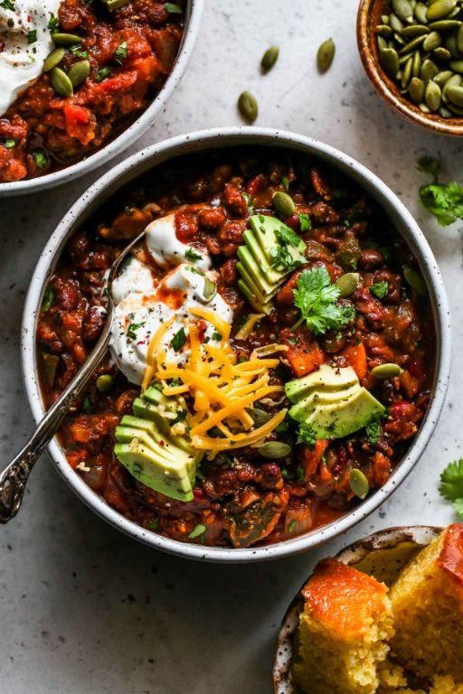 Slow Cooker Sweet Potato Chili