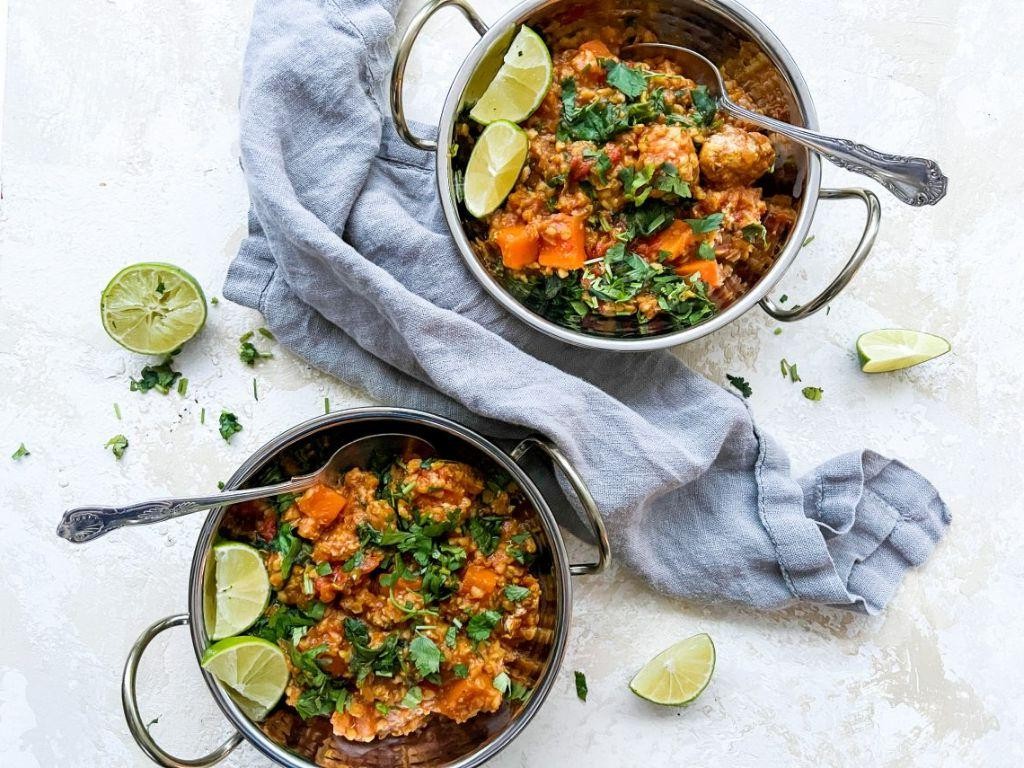 Slow Cooker Sweet Potato and Turkey Meatballs