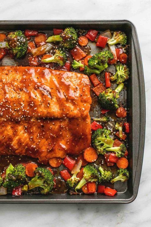 Slow Cooker Teriyaki Salmon with Vegetables