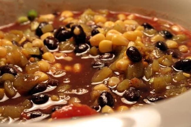 Slow Cooker WW Black Bean and Corn Soup