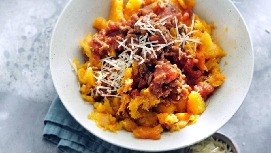 Slow Cooker WW Spaghetti Squash Bolognese