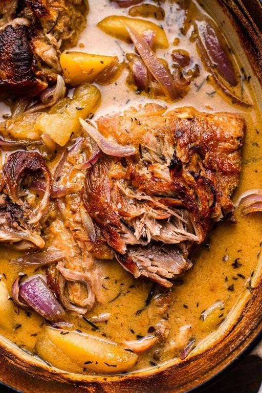 Slow-Cooked BBQ Picnic Shoulder with Apple Cider Glaze