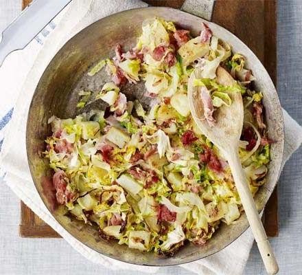 Slow-Cooked Irish Cabbage with Ham Hock