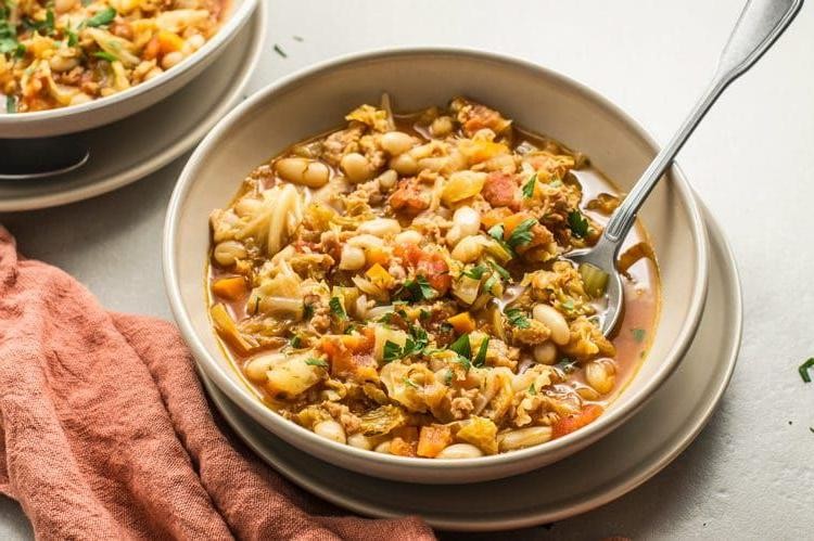 Slow-Cooker Turkey and White Bean Stew