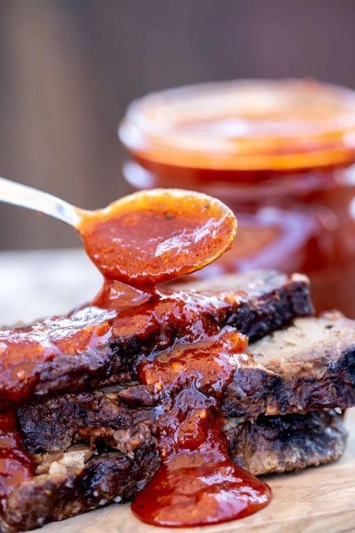 Smoked Brisket with Homemade BBQ Sauce