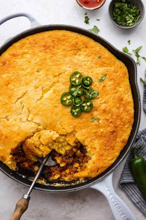 Smoked Haddock and Cornbread Casserole