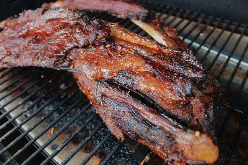 Smoked Moose Ribs with Bourbon Glaze