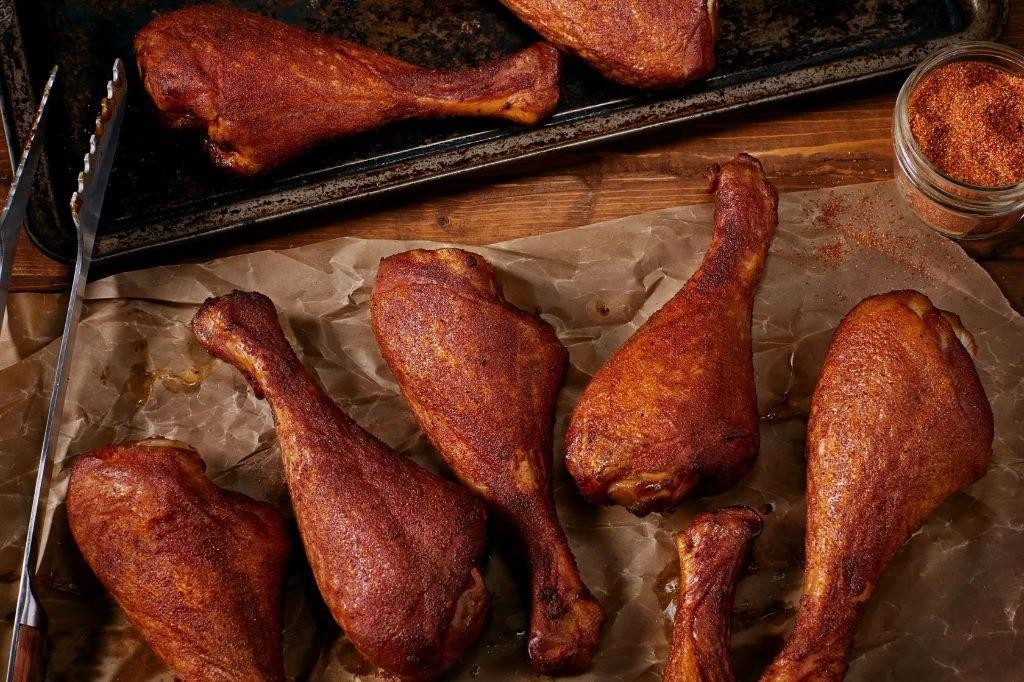 Smoked Oklahoma Joe Turkey Legs