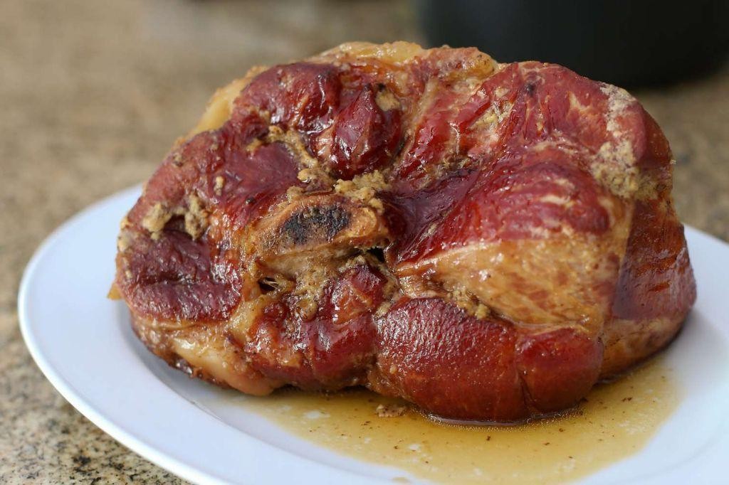 Smoked Picnic Shoulder with Brown Sugar Rub