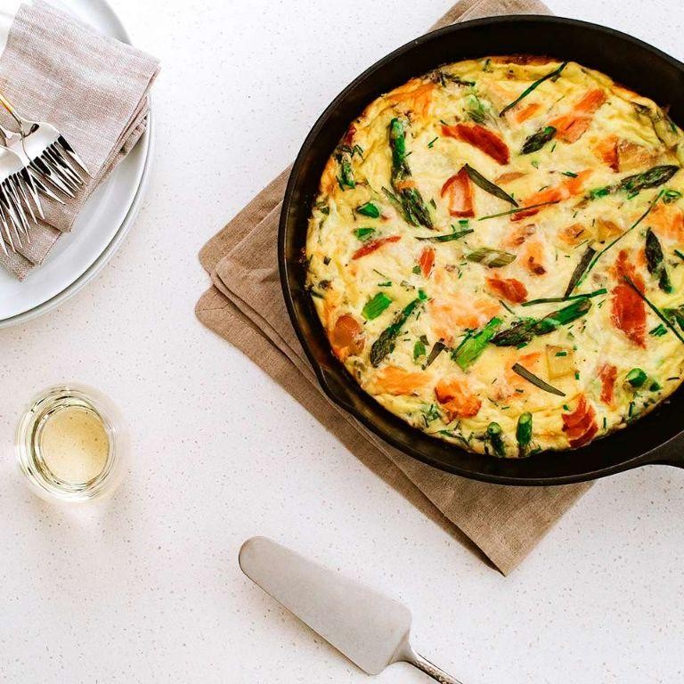 Smoked Salmon and Asparagus Frittata