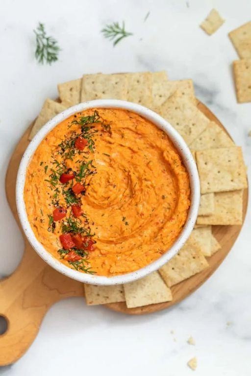 Smoked Salmon and Roasted Red Pepper Dip