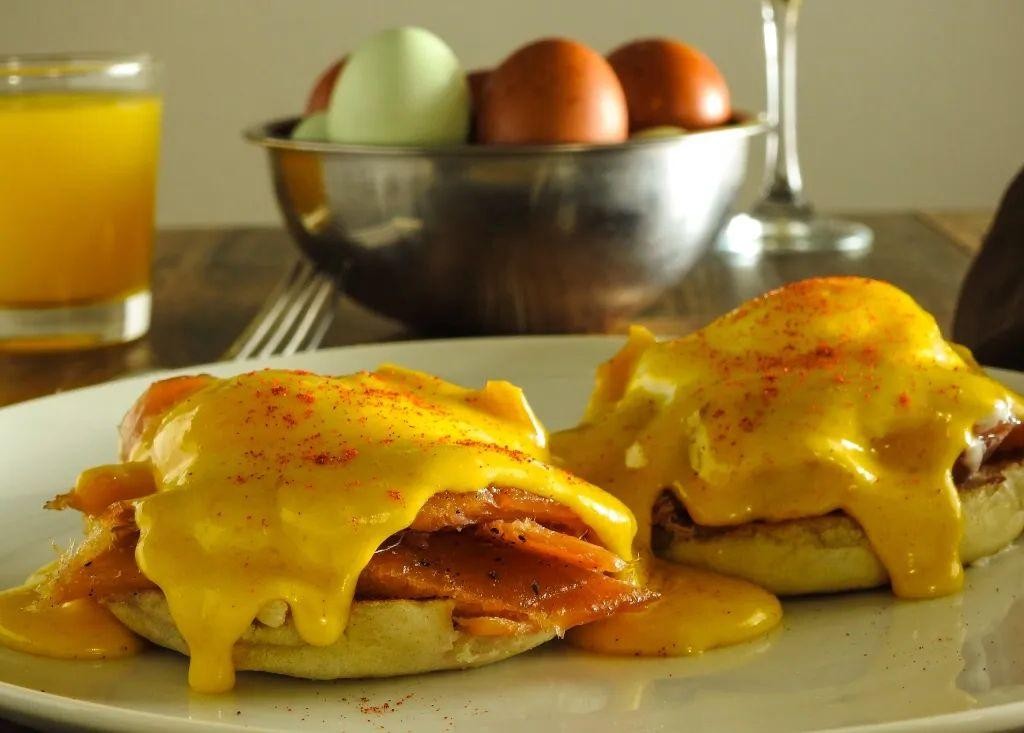 Smoked Trout Benedict with Hollandaise