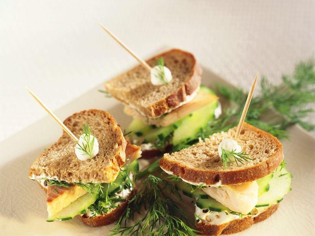 Smoked Trout and Cucumber Tea Sandwiches