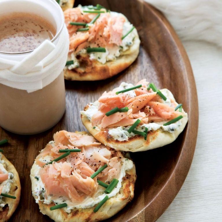 Smoked Trout and Herb Butter Toast