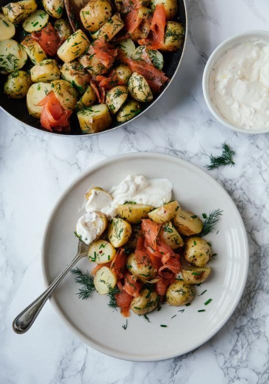 Smoked Trout and Potato Hash