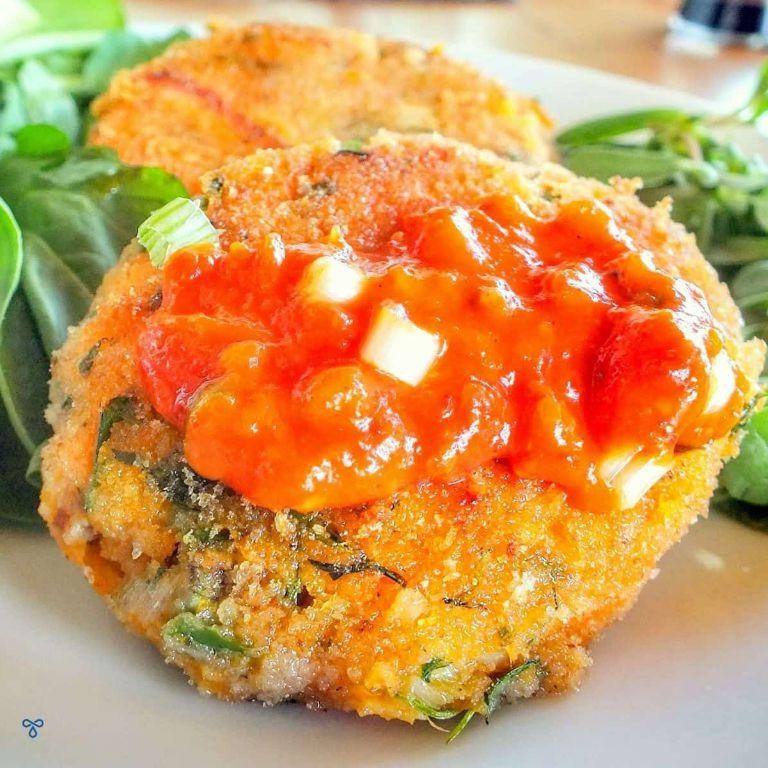 Smoked Trout and Sweet Potato Cakes