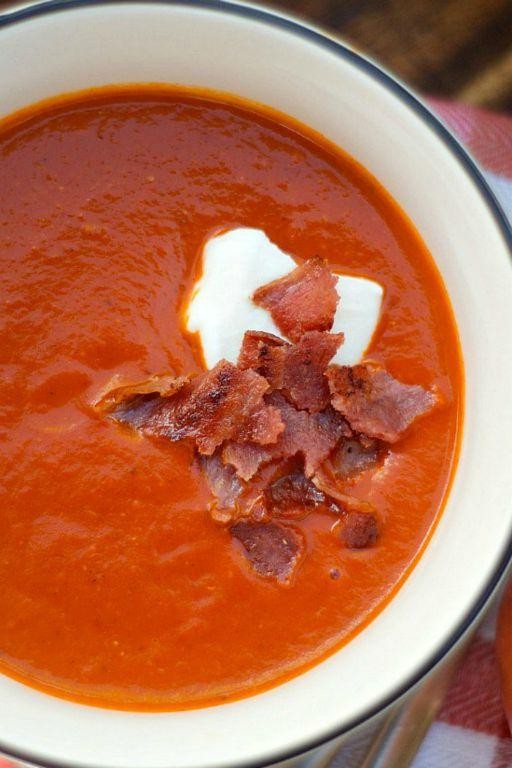 Smoky Bacon and Tomato Vita Mix Soup