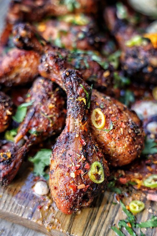 Smoky Bourbon BBQ Chicken Drumsticks