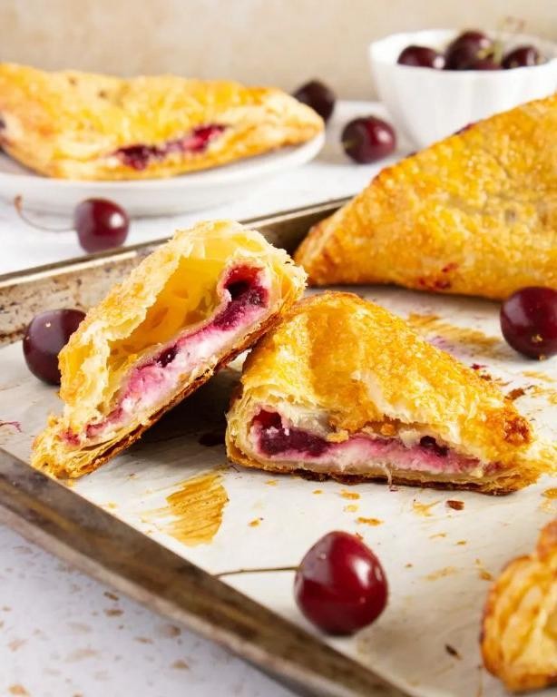 Sour Cream Cherry Turnovers